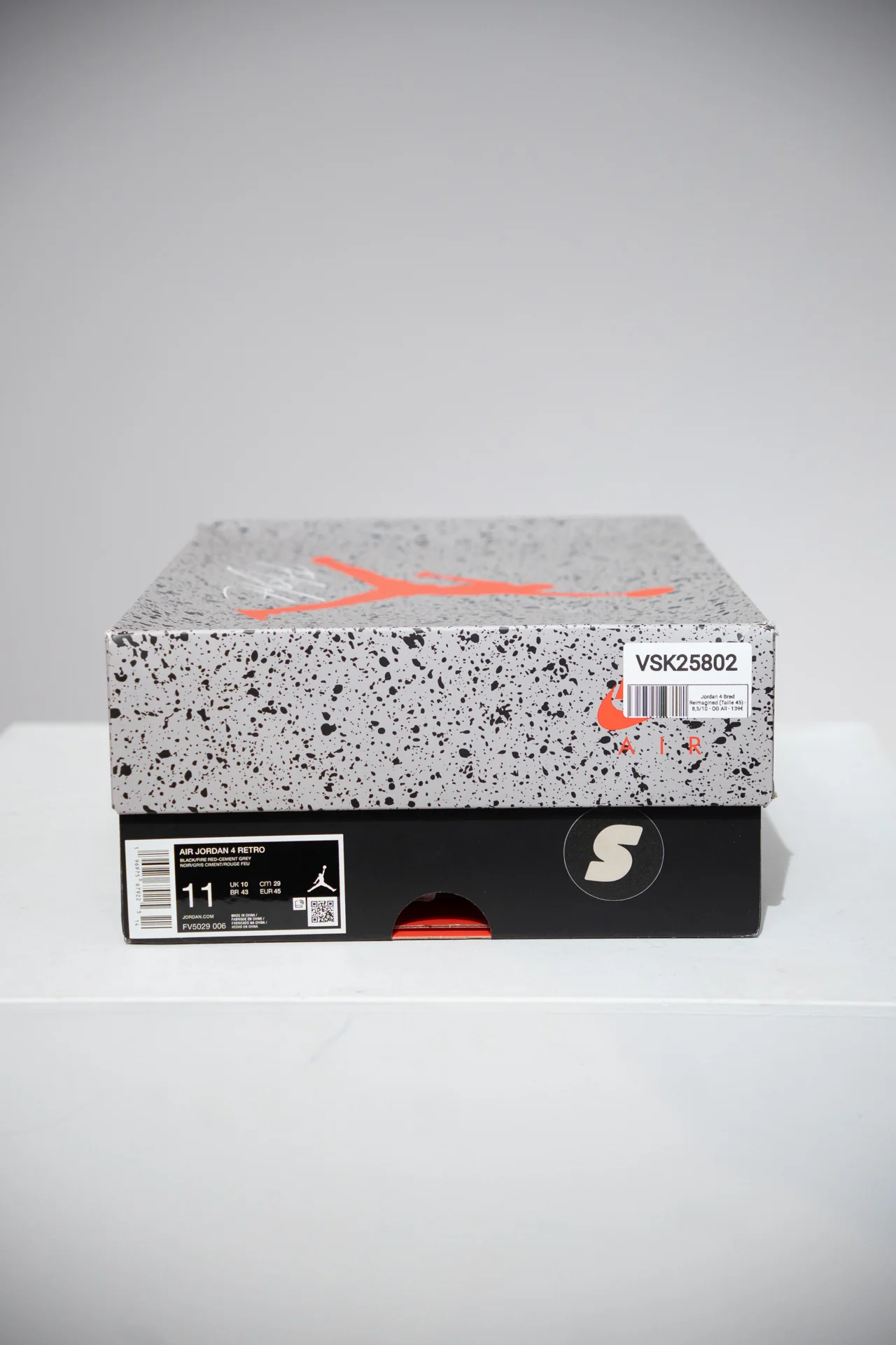 Jordan 4 Bred Reimagined (Taille 45) - Image 2