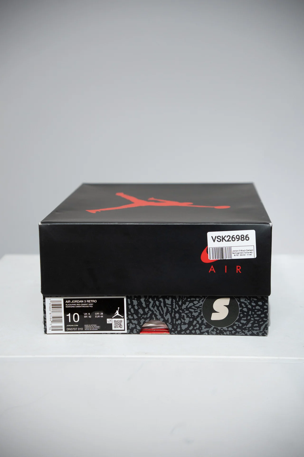 Jordan 3 Black Cement Reimagined (Taille 44) - Image 5