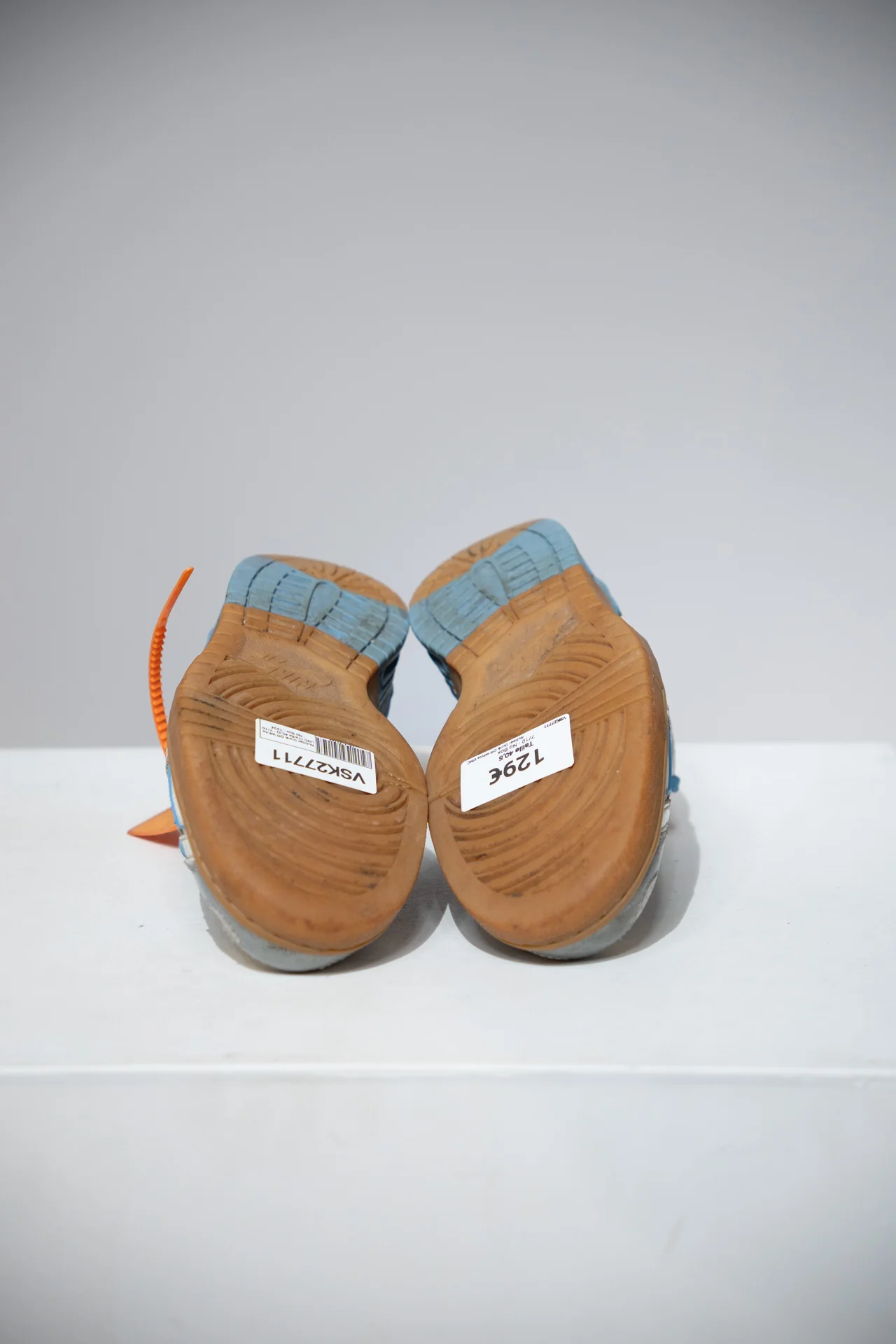Rubber Dunk Off-White UNC (Taille 40,5) - Image 4