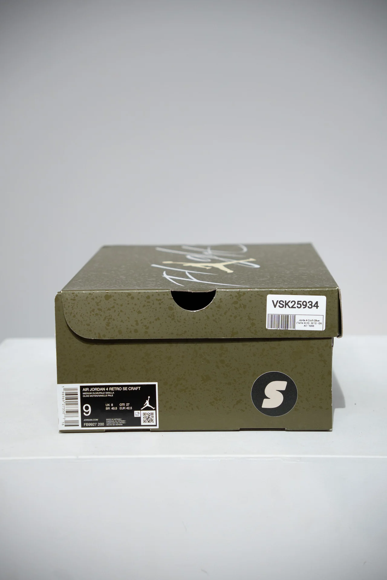Jorda 4 Craft Olive (Taille 42,5) - Image 5