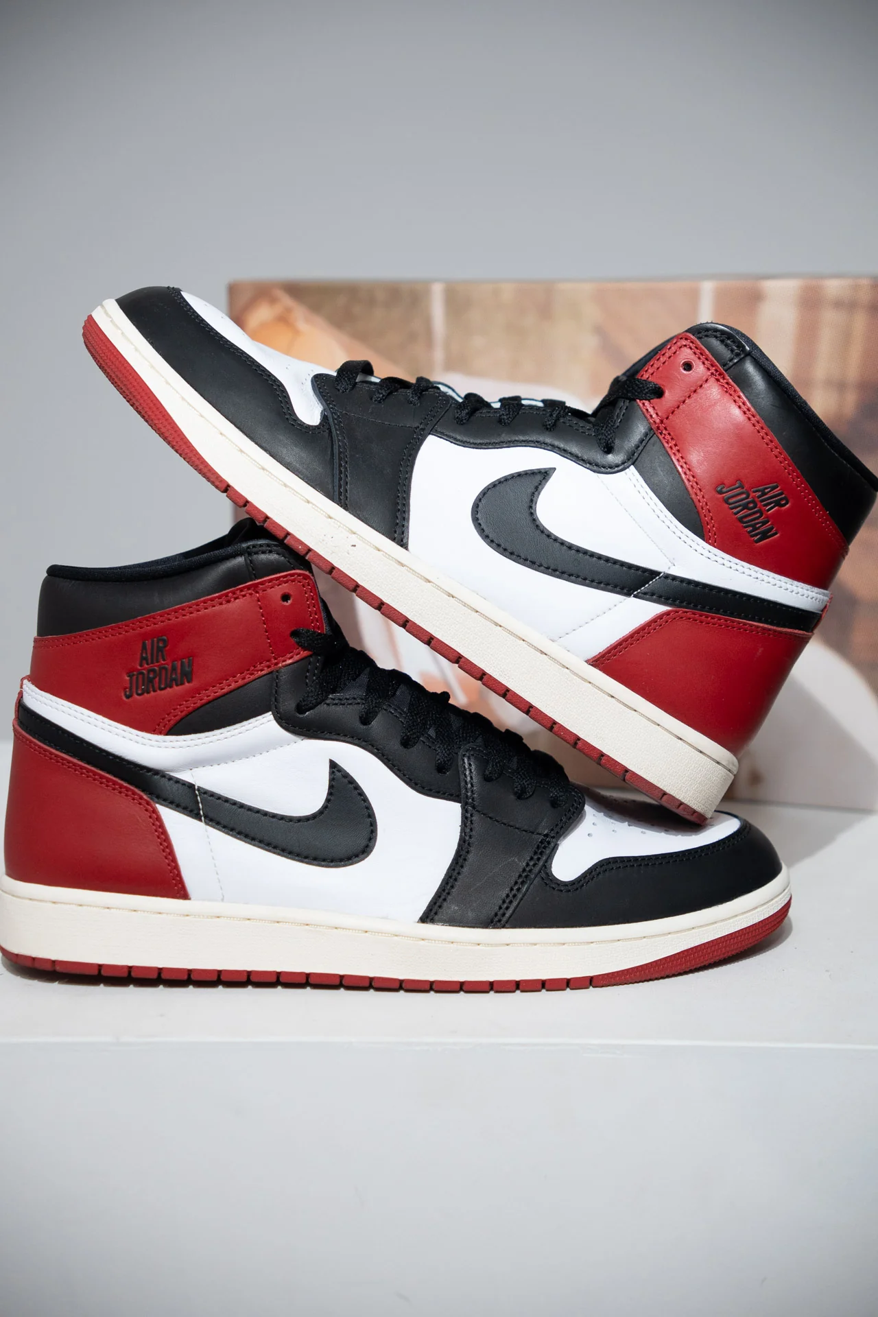 Jordan 1 High Black Toe Reimagined (Taille 46)