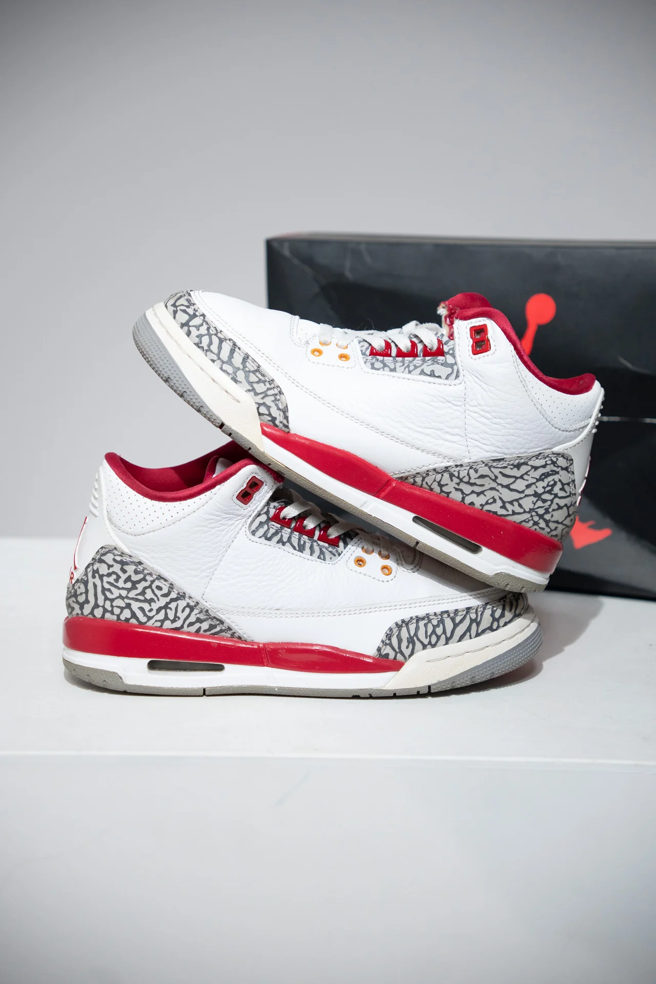 Jordan 3 Cardinal Red GS (Taille 38) - Image 6