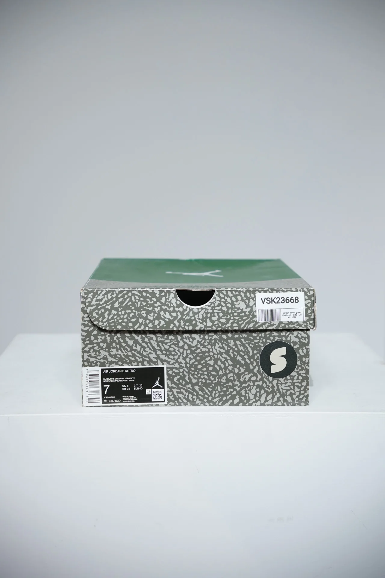 Jordan 3 Pine green (Taille 40) - Image 5