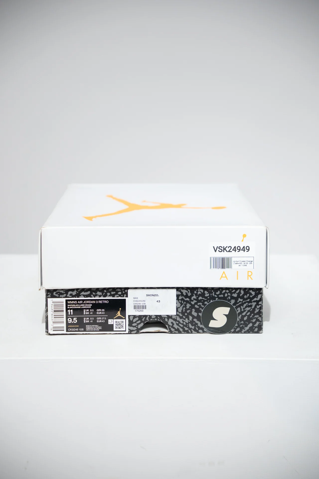Jordan 3 Laser Orange (Taille 43) - Image 4