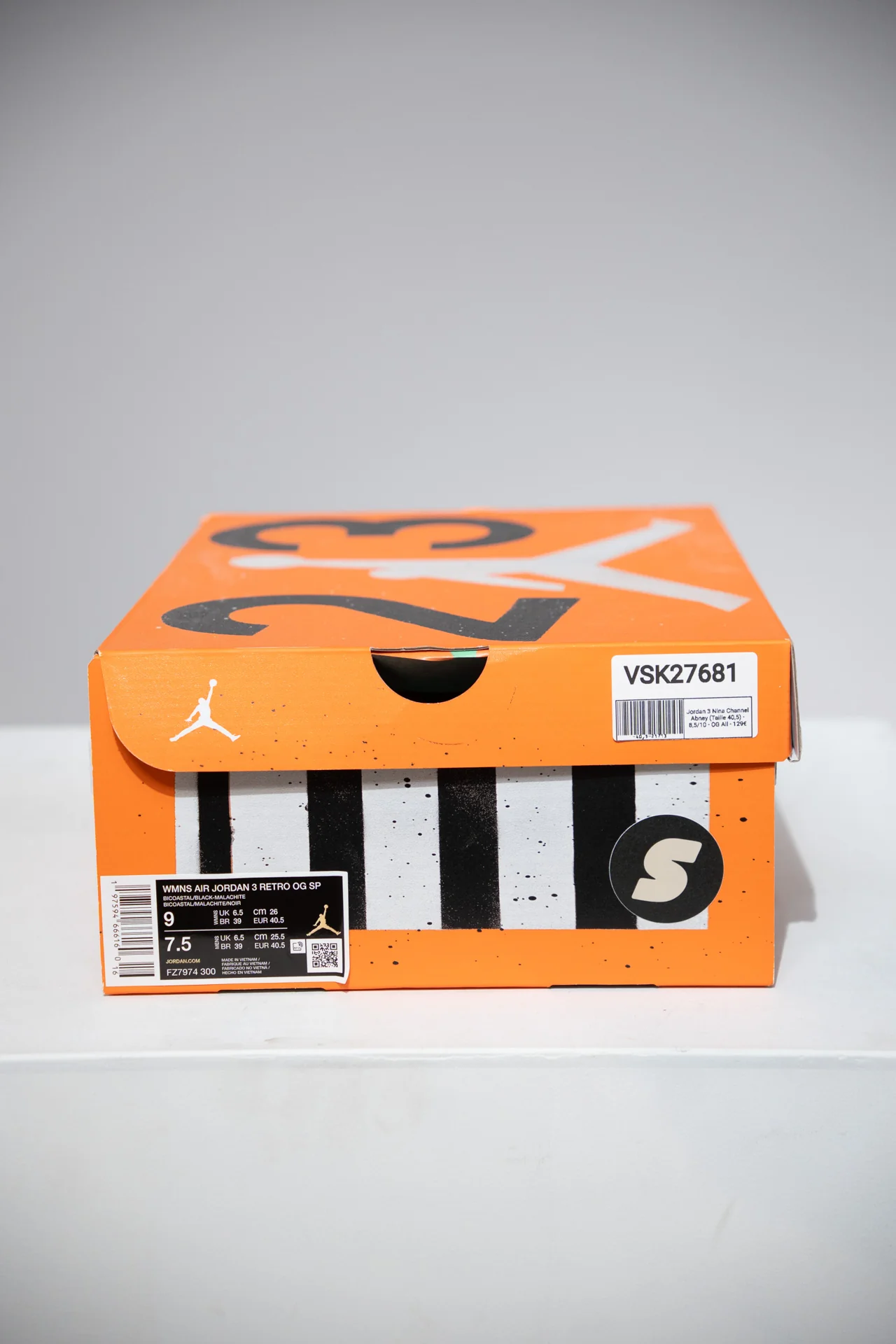 Jordan 3 Nina Channel Abney (Taille 40,5) - Image 5