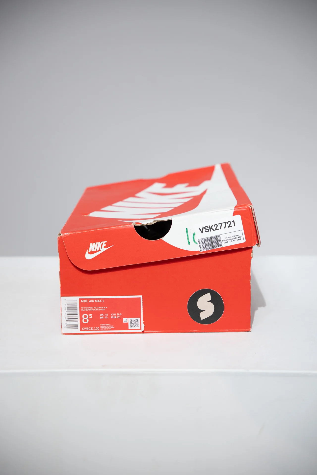 Air Max 1 Green Lemonade (Taille 42) - Image 5