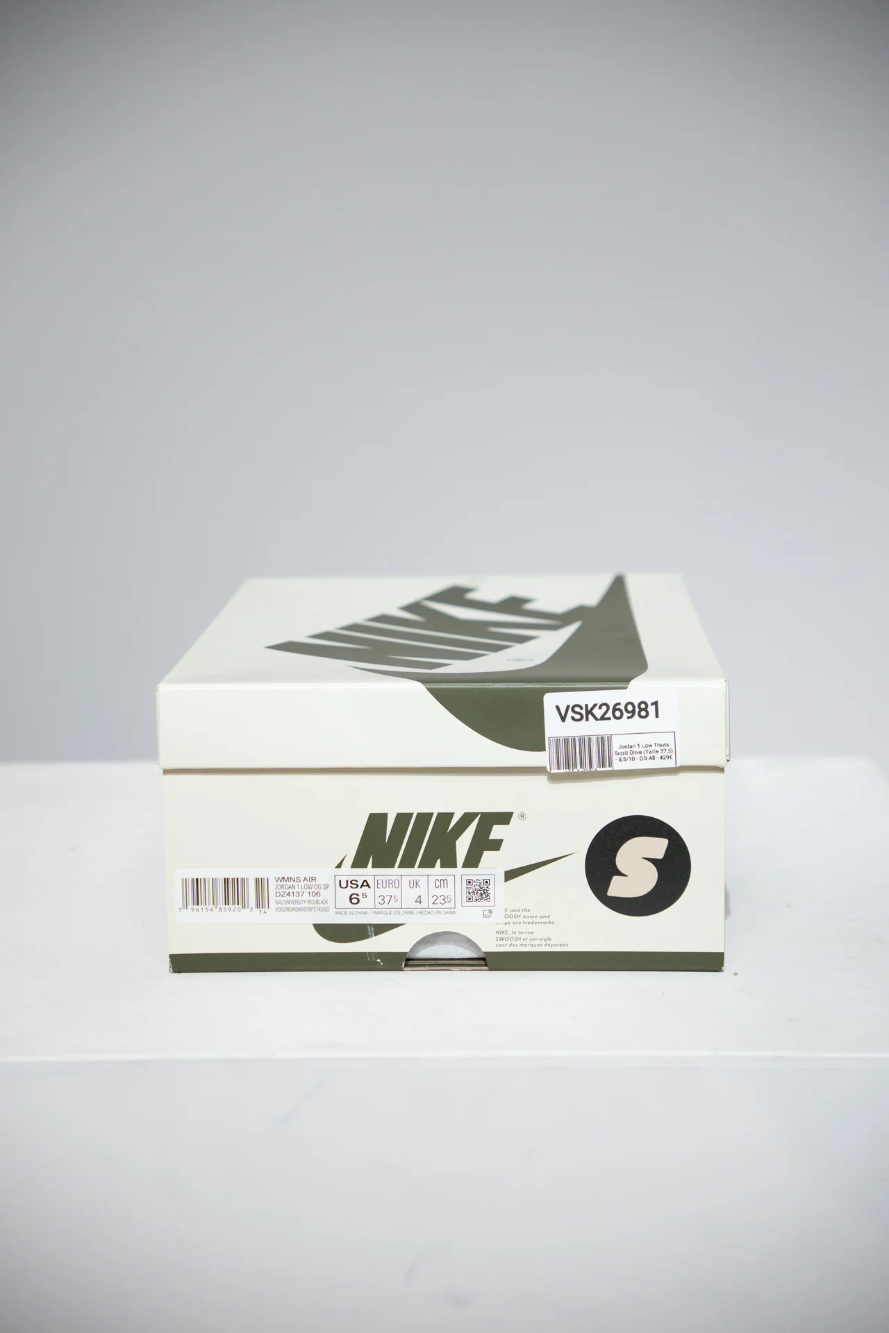 Jordan 1 Low Travis Scott Olive (Taille 37,5) - Image 5