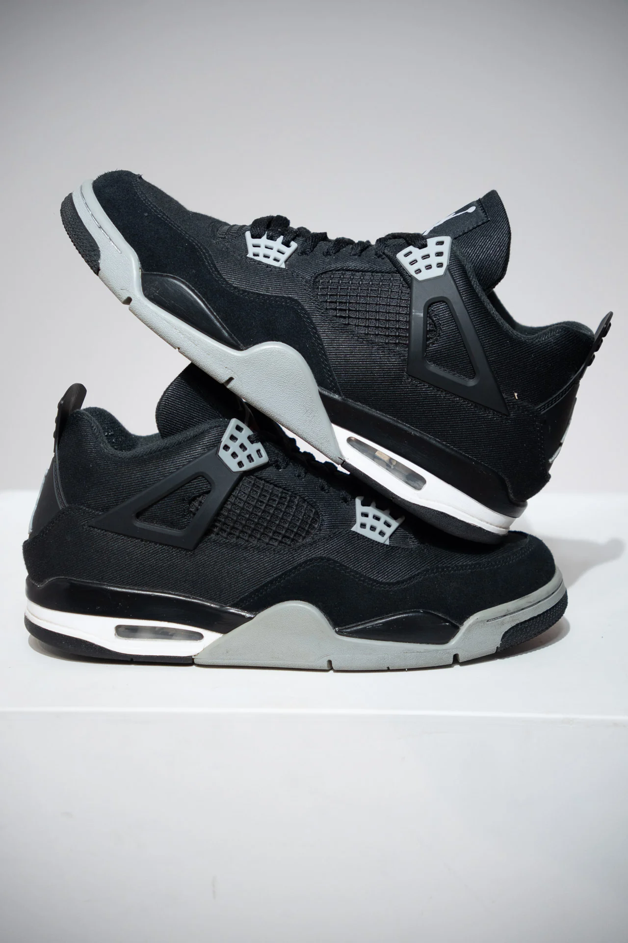 Jordan 4 Black Canvas (Taille 45)