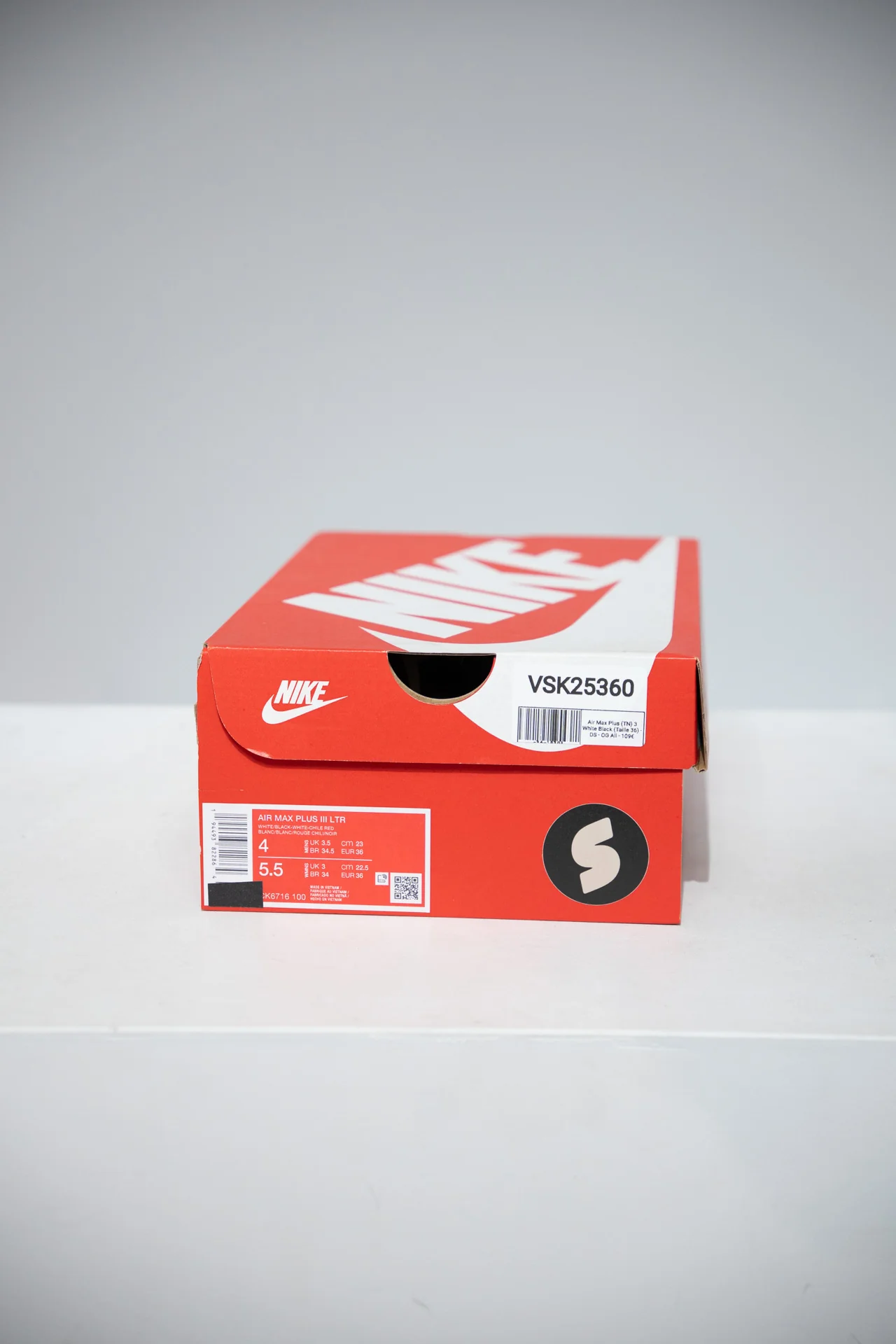 Air Max Plus (TN) 3 White Black (Taille 36) - Image 4