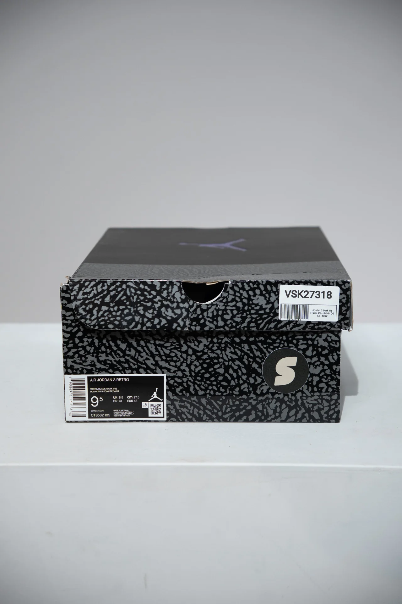 Jordan 3 Dark Iris (Taille 43) - Image 5