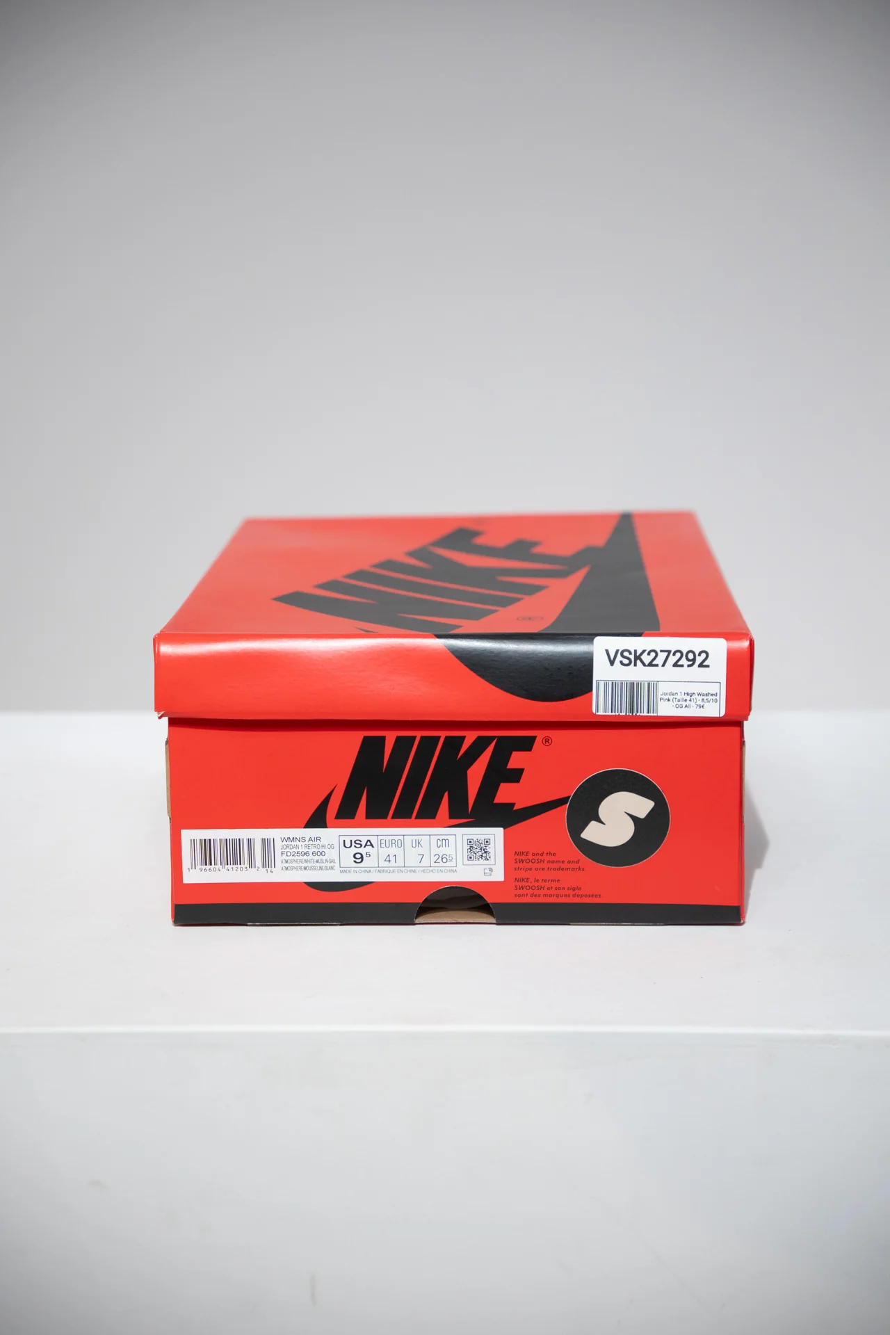 Jordan 1 High Washed Pink (Taille 41) - Image 5