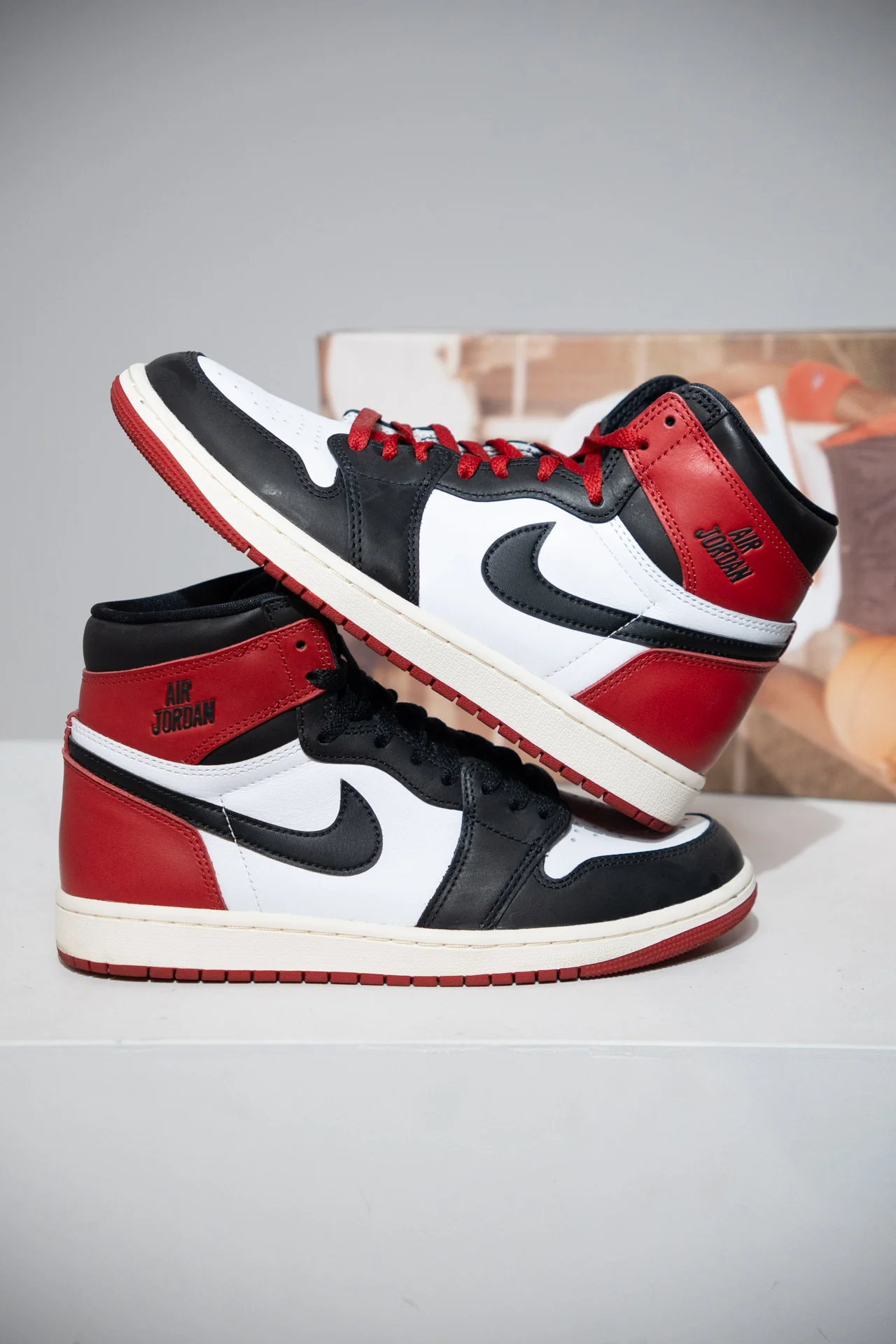Jordan 1 High Black Toe Reimagined (Taille 40,5)