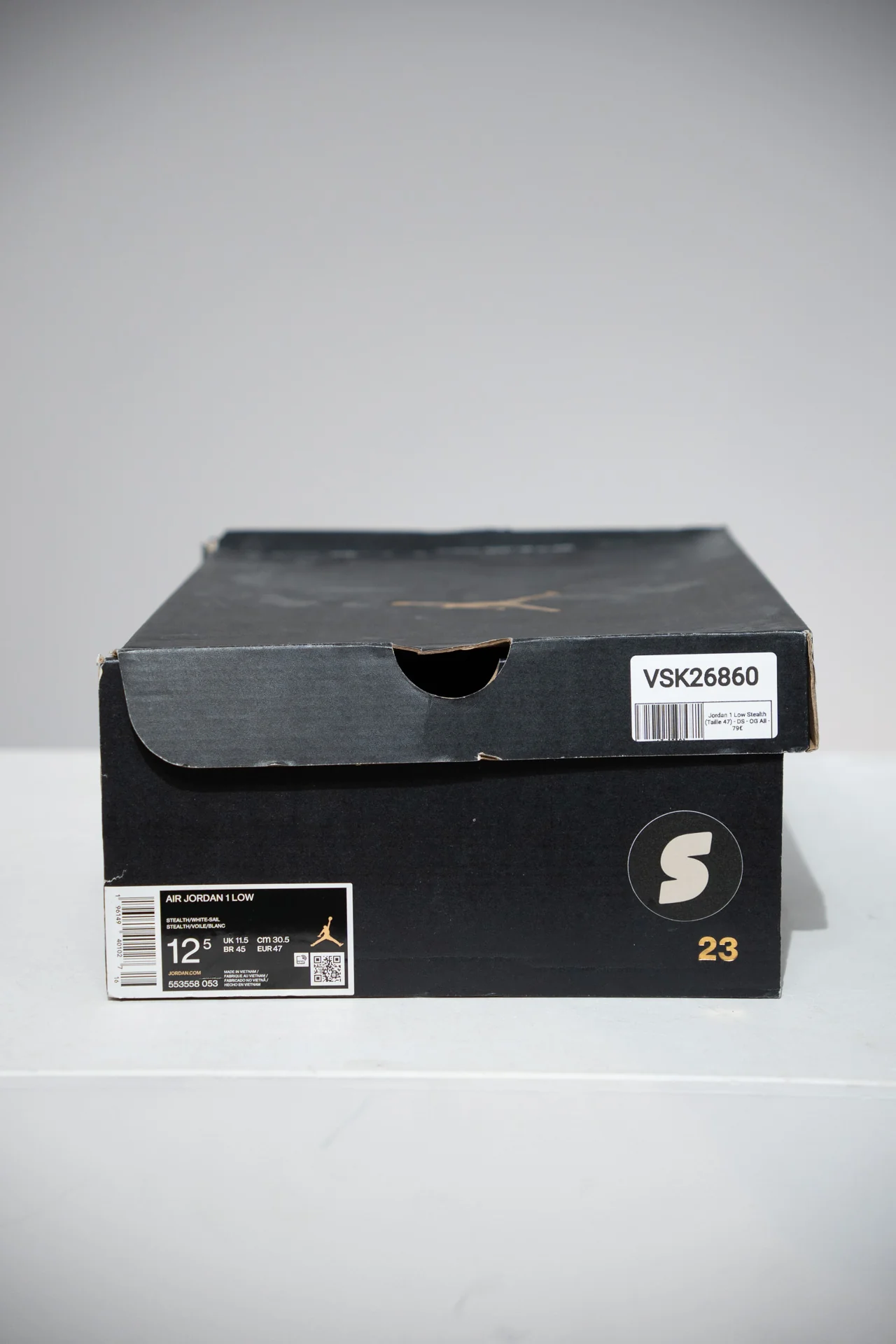 Jordan 1 Low Stealth (Taille 47) - Image 4