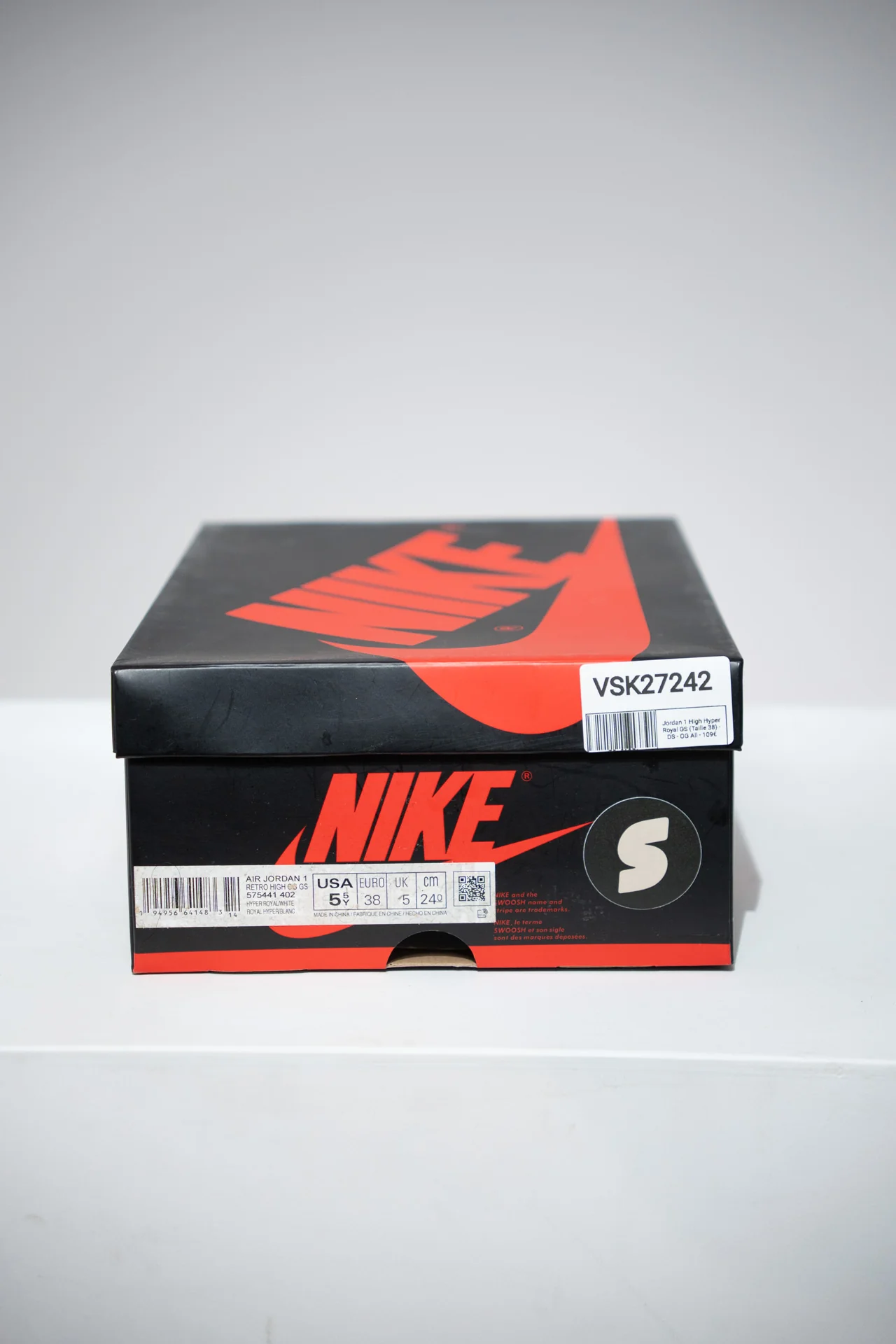 Jordan 1 High Hyper Royal GS (Taille 38) - Image 4