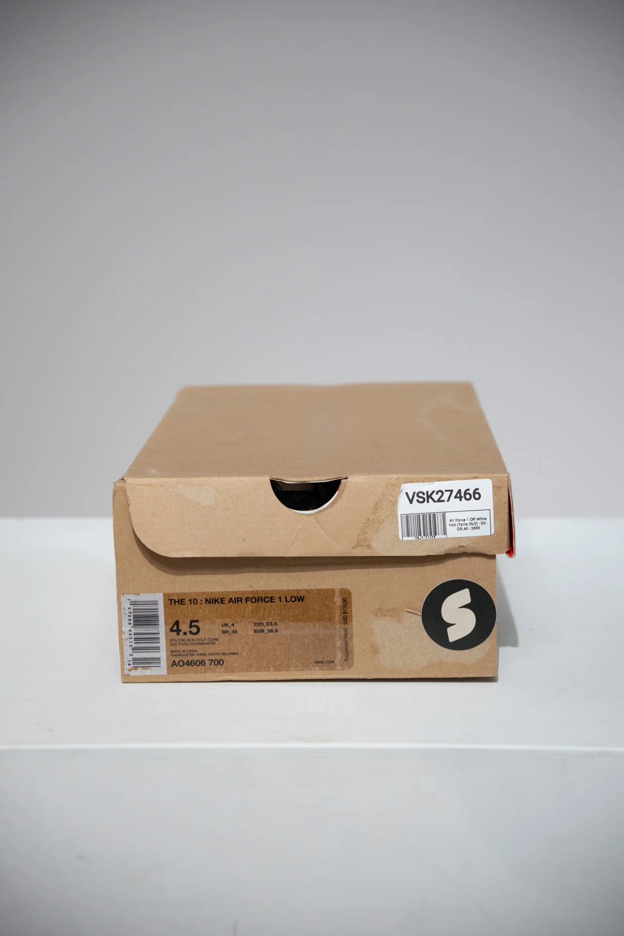 Air Force 1 Off White Volt (Taille 36,5) - Image 4