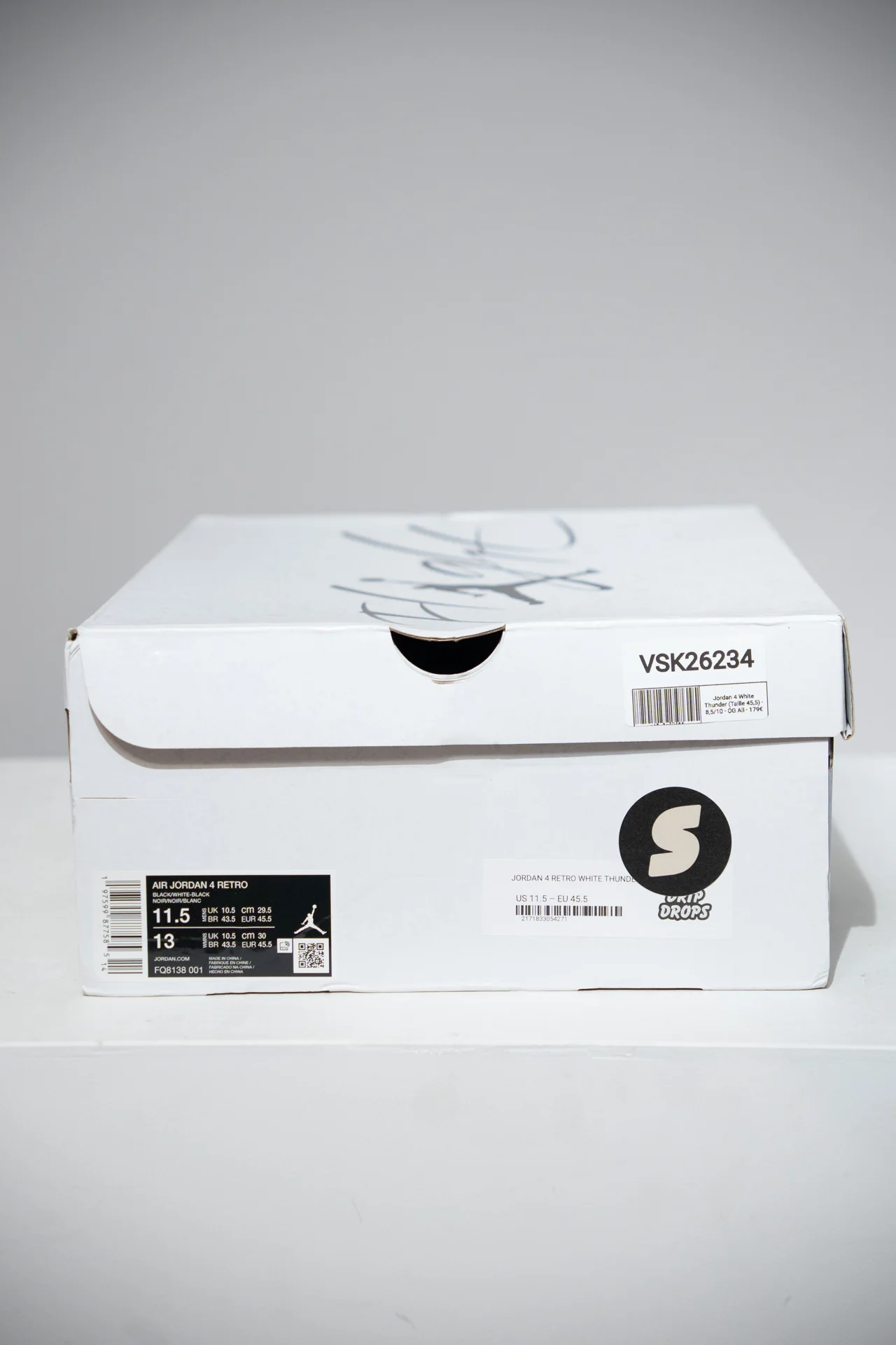 Jordan 4 White Thunder (Taille 45,5) - Image 5